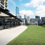 Freshwater Place apartments outdoor garden