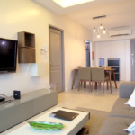 The Red Oak at Two Serendra - living and dining area