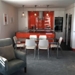 Auckland Viaduct Harbour 2 bedroom apartment - dining and kitchen