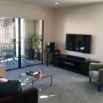 Auckland Viaduct Harbour 2 bedroom apartment - lounge and balcony