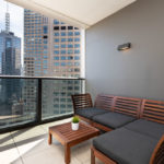 Spring Street apartment 2608 - balcony with city view