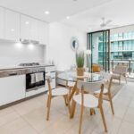 Ann St, Brisbane - Apartment living room and dining