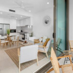 Ann St, Brisbane - Apartment living room and dining