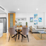 Shelley St, Sydney apartment - living and dining area