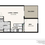 Charlotte Street, Brisbane apartment - floor plan