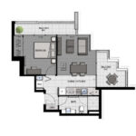 Charlotte Street - 1 bedroom apartment 707 - floor plan