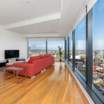 Eureka apartment 5501 - living room with city view