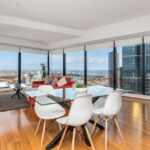 Eureka apartment 5501 - living room with city view
