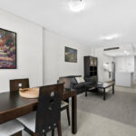 Shelley St, Sydney - apartment 407 dining, living and kitchen