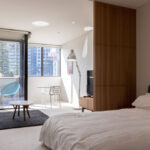 Pacific Highway, North Sydney apartment - sleeping, living room and sun room