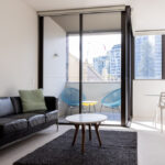 Pacific Highway, North Sydney apartment - living room and sun room