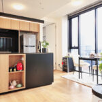 Flinders St, Adelaide apartment 805 - kitchen and dining