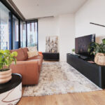 Flinders St, Adelaide apartment 805 - living room