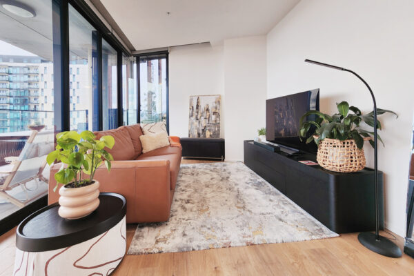 Flinders St, Adelaide apartment 805 - living room