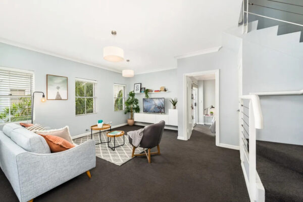 Ridge Street, North Sydney apartment - living room