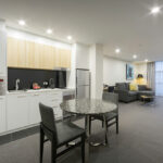 Avenue apartments, Canberra, one bedroom - dining and living room