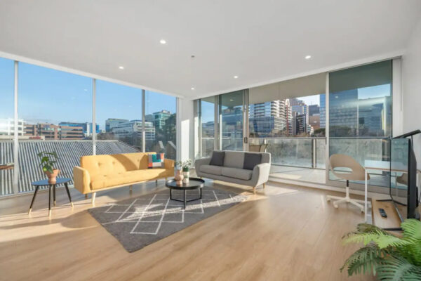 Hindmarsh Sq, Adelaide apartment 301 - living room