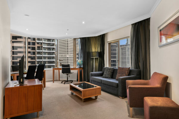 The Sebel, Quay West apartment - living room