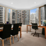 The Sebel, Quay West apartment - dining and study desk