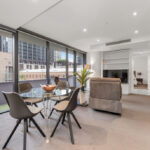 Cook Street, Southbank apartment 63 - dining area and balcony