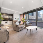 Cook Street, Southbank apartment 63 - living room and kitchen