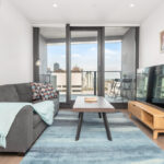 Melbourne Quarter one bedroom apartment - living room