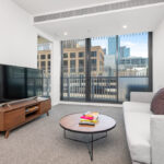 Lonsdale St, Melbourne - Melbourne Grand Apartment 1104 - living room