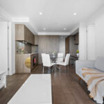 Realm Apartments, Adelaide - Apartment 1404 - kitchen and living room