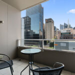 23 Shelley St, Sydney - apartment 1210 balcony with view of the city