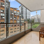 York Street, Sydney apartment - balcony with view of Sydney CBD