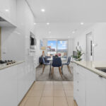 20 Hindmarsh Sq, Adelaide apartment 605 - kitchen, dining and living area