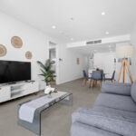 20 Hindmarsh Sq, Adelaide apartment 605 - living and dining room