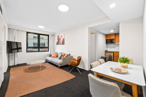 The Mantra, Parramatta apartment - dining and lounge room